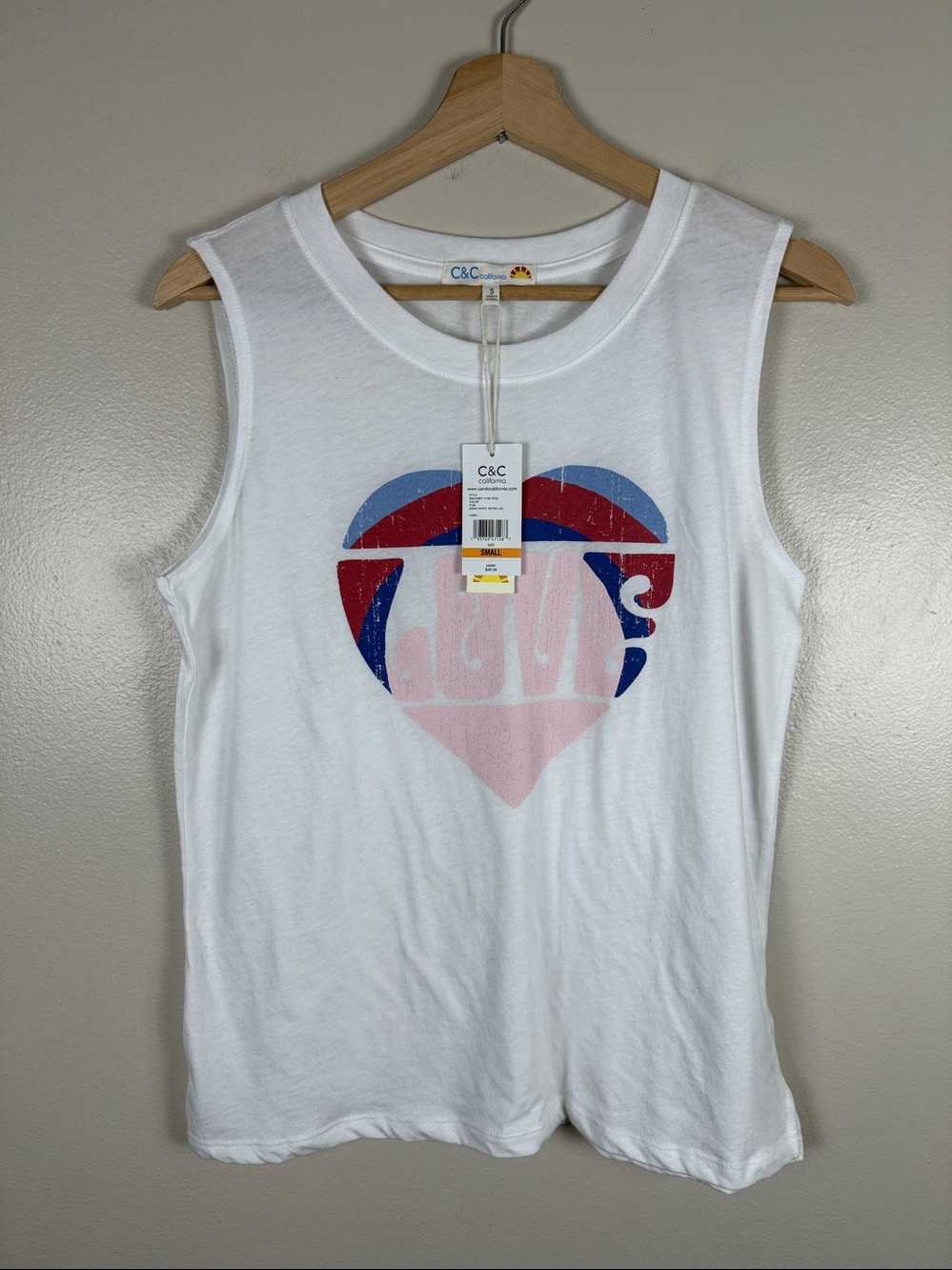 NEW C&C California Retro Love Tank. Small